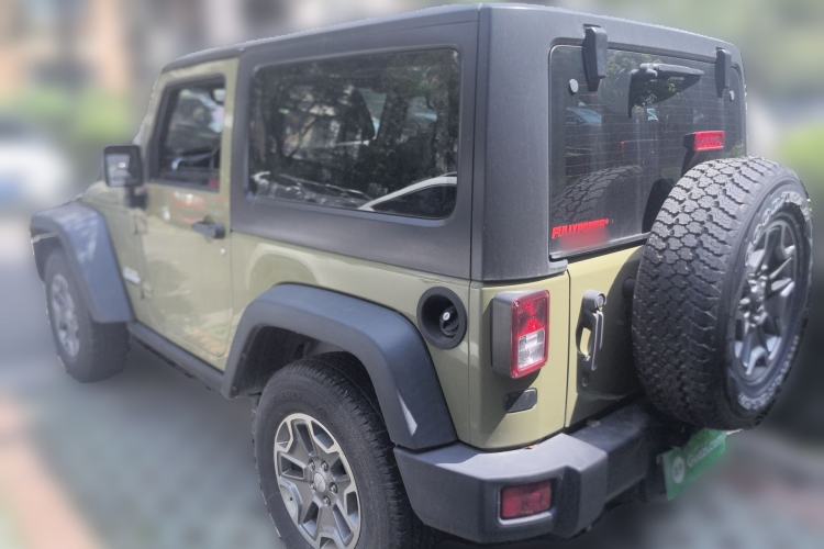 Used Jeep Wrangler 2013 3.6L Rubicon two-door version Rear Left 45 Deg