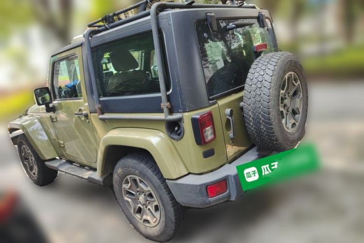 Used Jeep Wrangler 2013 3.6L Sahara two-door model Rear Left 45 Deg