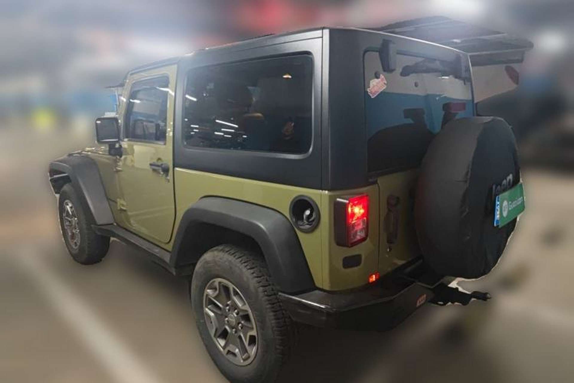 Used Jeep Wrangler 2013 3.6L Rubicon two-door version Rear Left 45 Deg