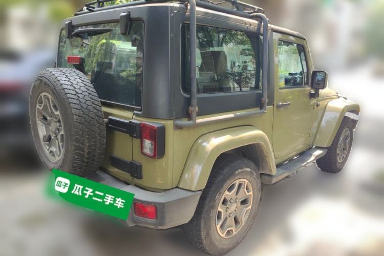 Used Jeep Wrangler 2013 3.6L Sahara two-door model Rear Right 45 Deg