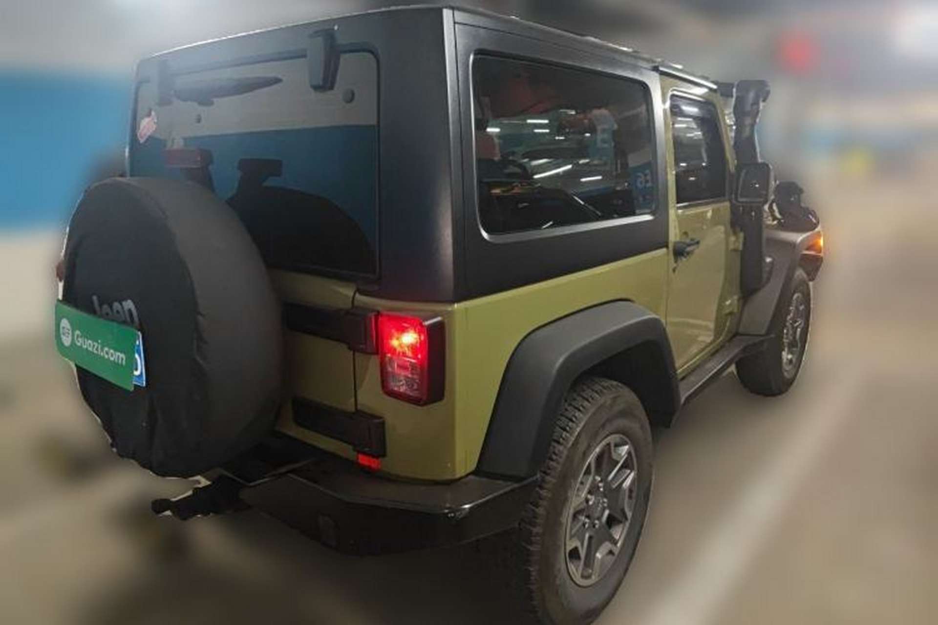 Used Jeep Wrangler 2013 3.6L Rubicon two-door version Rear Right 45 Deg