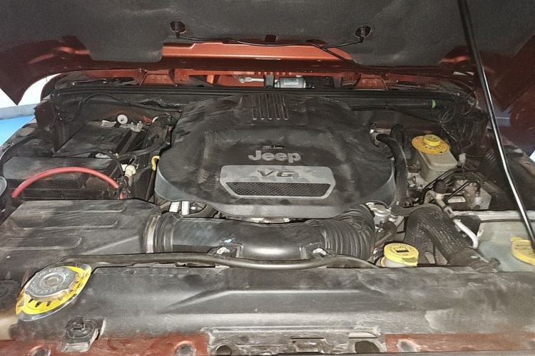 Used Jeep Wrangler 2013 3.6L Sahara two-door model Engine Bay