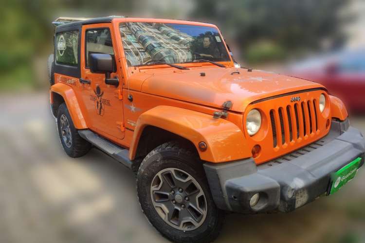 Used Jeep Wrangler 2013 3.6L Sahara two-door model Front Right 45 Deg