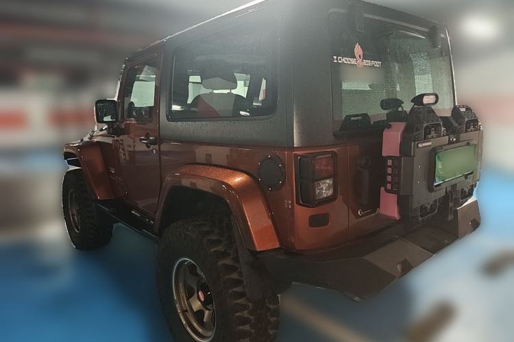 Used Jeep Wrangler 2013 3.6L Sahara two-door model Rear Left 45 Deg
