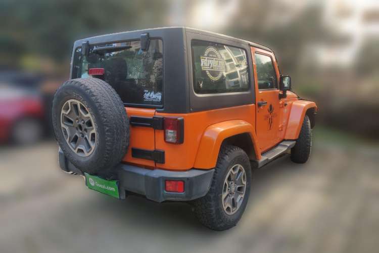 Used Jeep Wrangler 2013 3.6L Sahara two-door model Rear Right 45 Deg