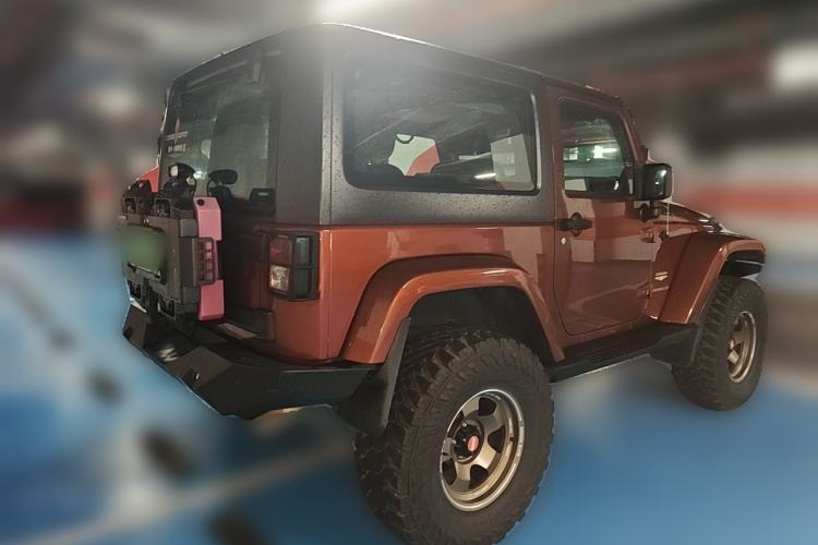 Used Jeep Wrangler 2013 3.6L Sahara two-door model Rear Right 45 Deg