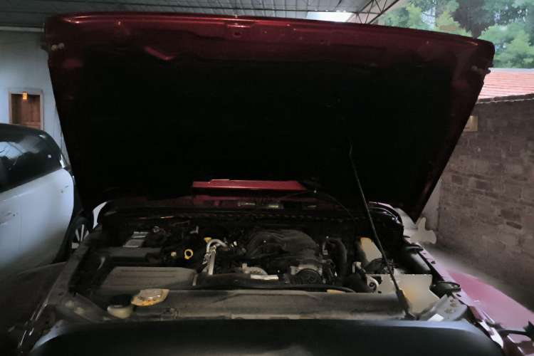 Used Jeep Wrangler 2013 3.6L Sahara two-door model Engine Bay