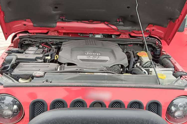 Used Jeep Wrangler 2013 3.6L Sahara two-door model Engine Bay