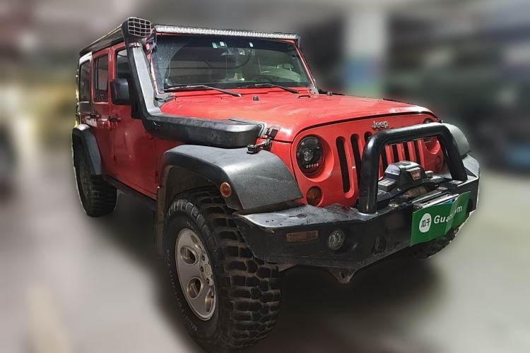 Used Jeep Wrangler 2013 3.6L Rubicon four-door model Front Right 45 Deg