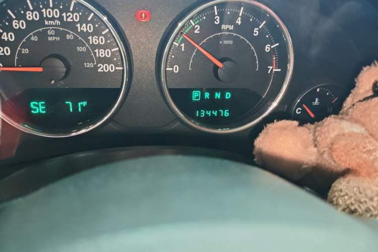 Used Jeep Wrangler 2013 3.6L Sahara Four-Door Edition Odometer Close Up