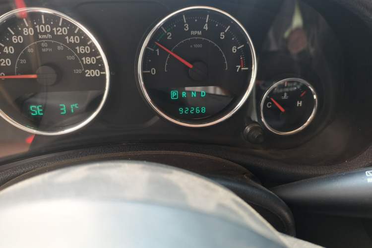 Used Jeep Wrangler  Odometer Close Up