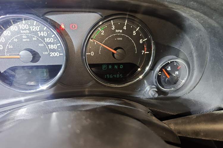 Used Jeep Wrangler 2013 3.6L Rubicon four-door model Odometer Close Up