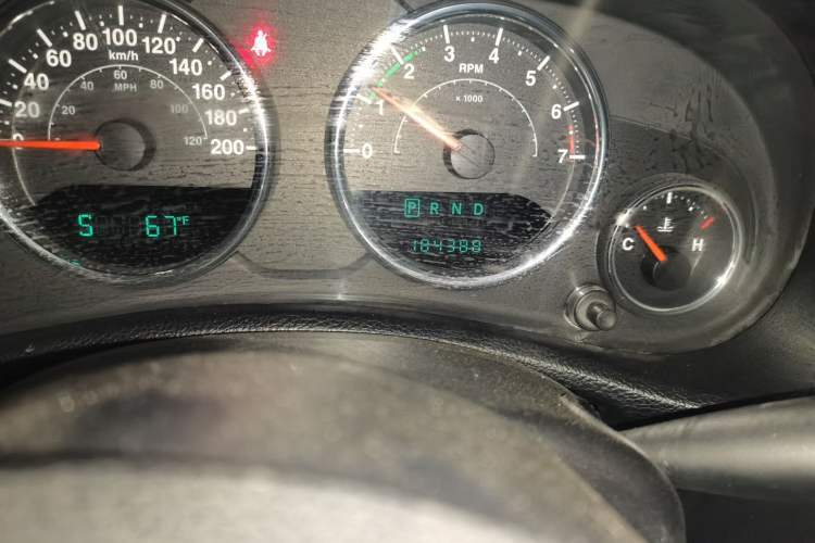 Used Jeep Wrangler 2013 3.6L Sahara Four-Door Edition Odometer Close Up