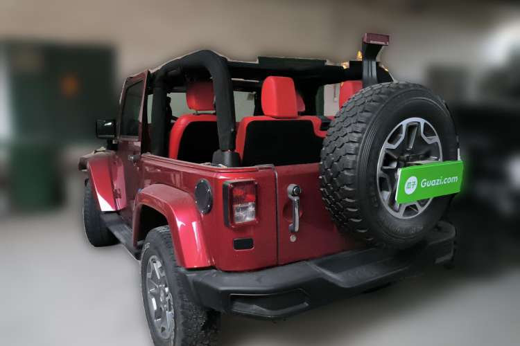 Used Jeep Wrangler 2013 3.6L Sahara two-door model Rear Left 45 Deg