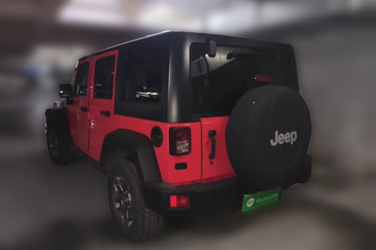 Used Jeep Wrangler 2013 3.6L Rubicon four-door model Rear Left 45 Deg