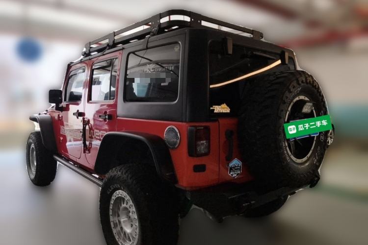 Used Jeep Wrangler 2013 3.6L Rubicon four-door model Rear Left 45 Deg
