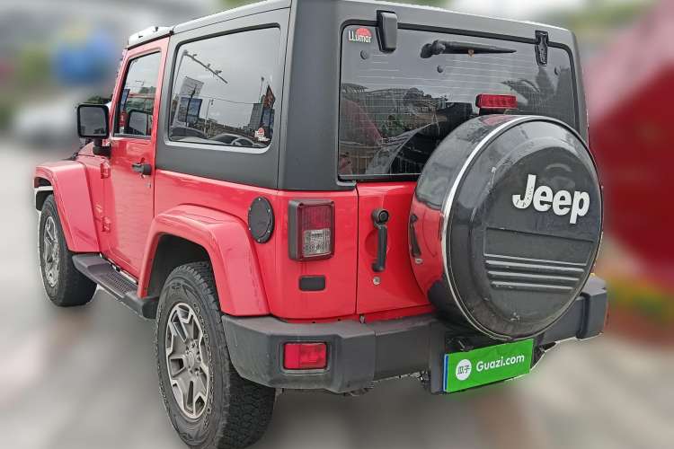 Used Jeep Wrangler 2013 3.6L Sahara two-door model Rear Left 45 Deg