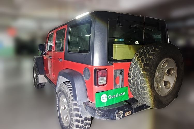 Used Jeep Wrangler 2013 3.6L Rubicon four-door model Rear Left 45 Deg