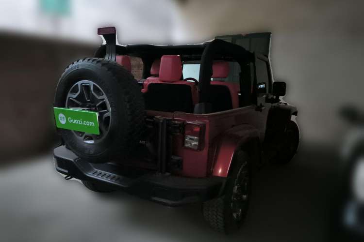 Used Jeep Wrangler 2013 3.6L Sahara two-door model Rear Right 45 Deg