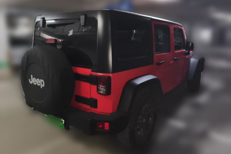 Used Jeep Wrangler 2013 3.6L Rubicon four-door model Rear Right 45 Deg