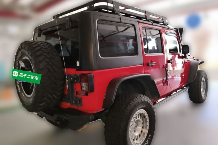 Used Jeep Wrangler 2013 3.6L Rubicon four-door model Rear Right 45 Deg