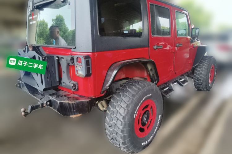 Used Jeep Wrangler 2013 3.6L Rubicon four-door model Rear Right 45 Deg