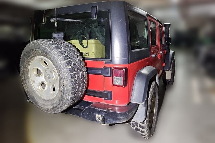 Used Jeep Wrangler 2013 3.6L Rubicon four-door model Rear Right 45 Deg