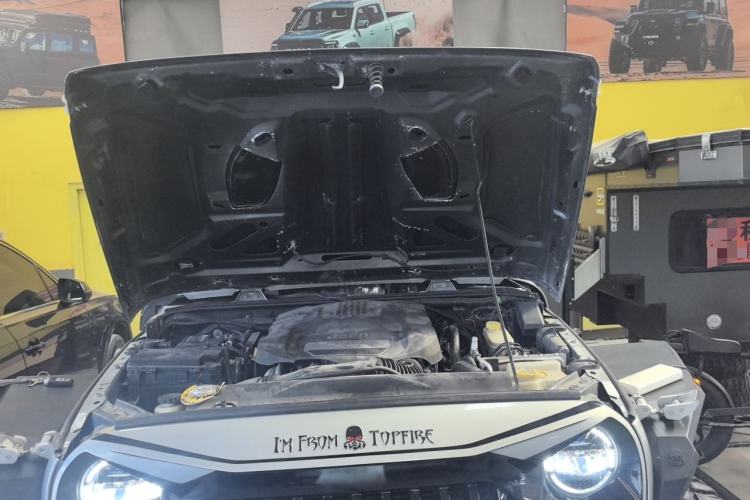 Used Jeep Wrangler 2013 3.6L Sahara two-door model Engine Bay