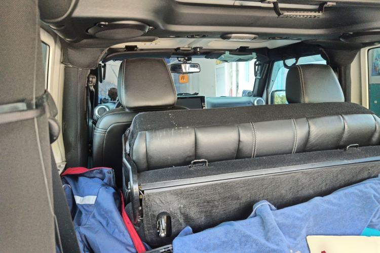 Used Jeep Wrangler 2013 3.6L Sahara two-door model Left Rear Seat