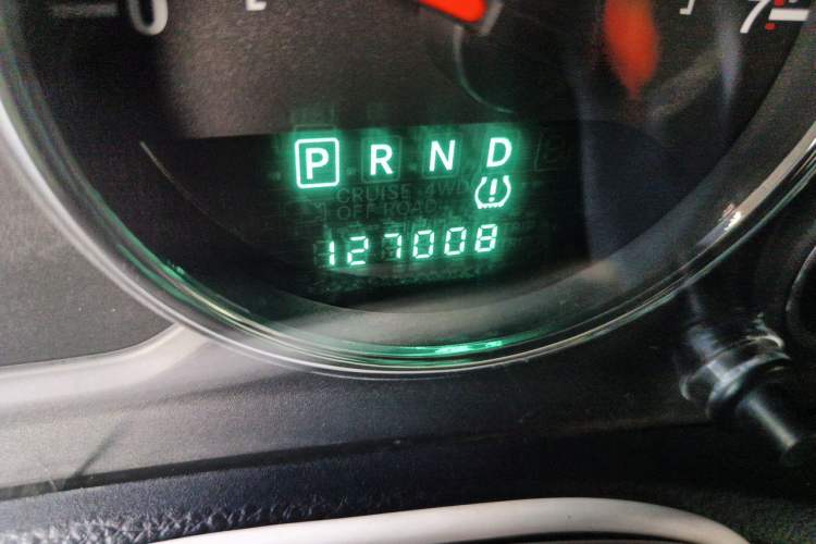 Used Jeep Wrangler 2013 3.6L Sahara two-door model Odometer Close Up
