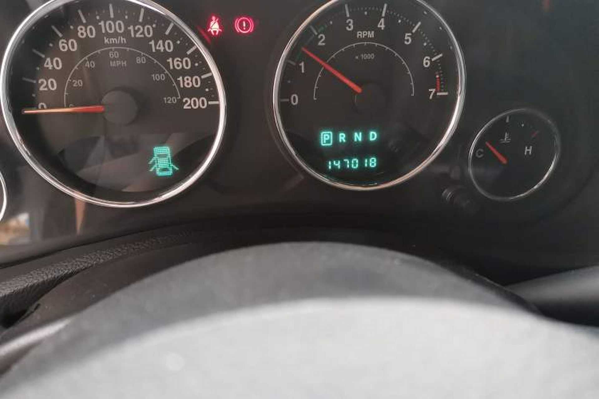 Used Jeep Wrangler 2013 3.6L Sahara Four-Door Edition Odometer Close Up