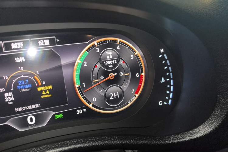 Used Jeep Wrangler 2013 3.6L Sahara two-door model Odometer Close Up