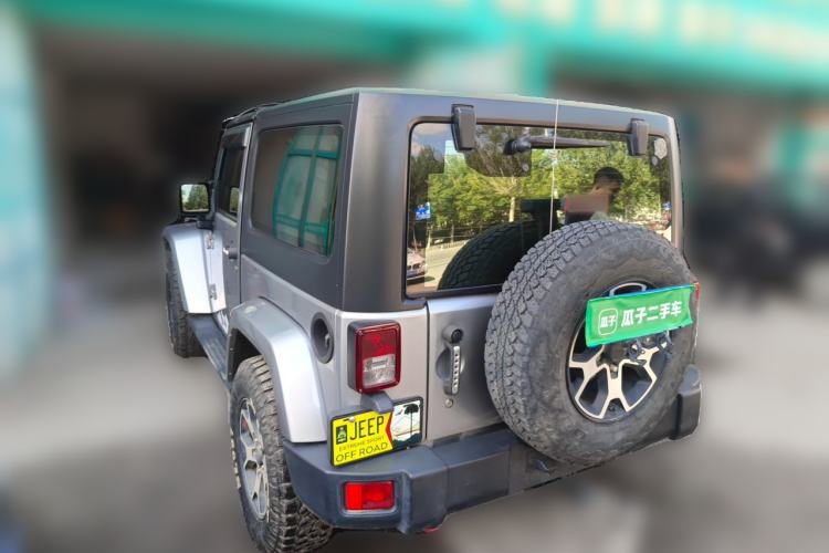 Used Jeep Wrangler 2013 3.6L Sahara two-door model Rear Left 45 Deg
