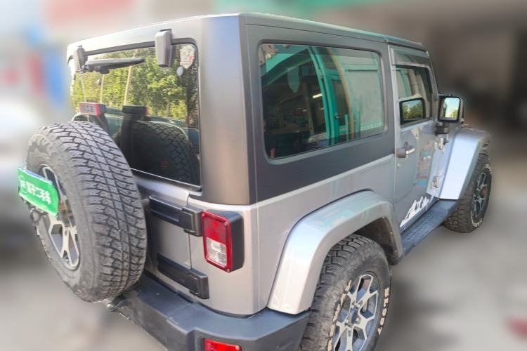 Used Jeep Wrangler 2013 3.6L Sahara two-door model Rear Right 45 Deg