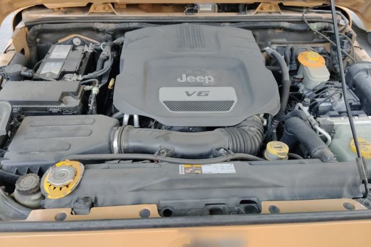 Used Jeep Wrangler 2013 3.6L Sahara two-door model Engine Bay