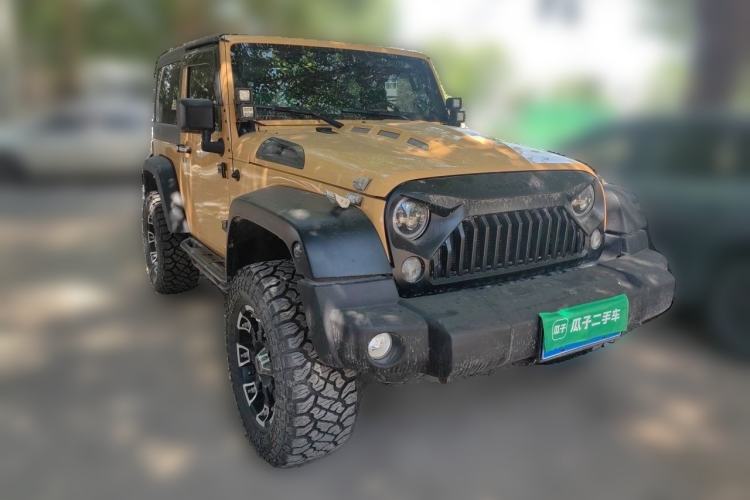 Used Jeep Wrangler 2013 3.6L Rubicon two-door version Front Right 45 Deg