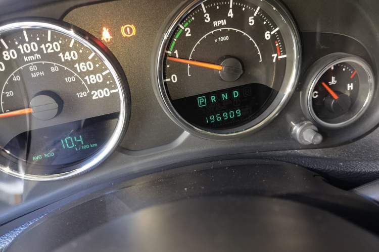 Used Jeep Wrangler 2013 3.6L Sahara Four-Door Edition Odometer Close Up