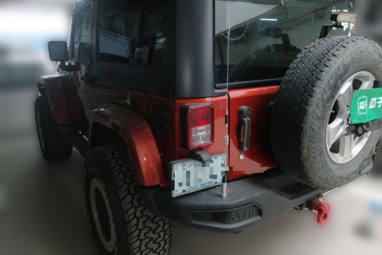 Used Jeep Wrangler 2013 3.6L Sahara two-door model Rear Left 45 Deg