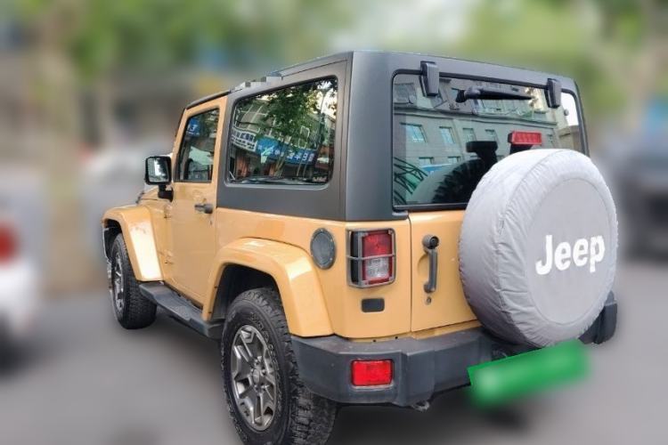 Used Jeep Wrangler 2013 3.6L Sahara two-door model Rear Left 45 Deg