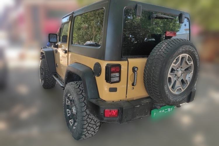 Used Jeep Wrangler 2013 3.6L Rubicon two-door version Rear Left 45 Deg