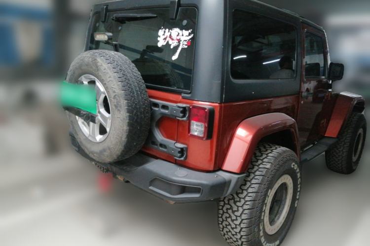Used Jeep Wrangler 2013 3.6L Sahara two-door model Rear Right 45 Deg