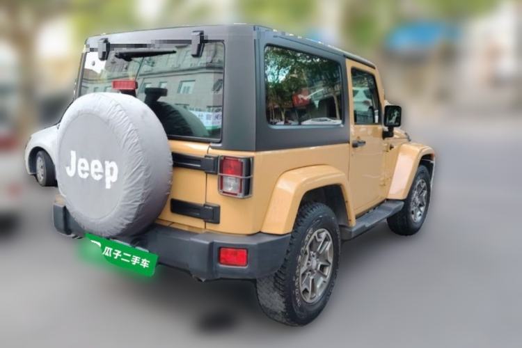 Used Jeep Wrangler 2013 3.6L Sahara two-door model Rear Right 45 Deg