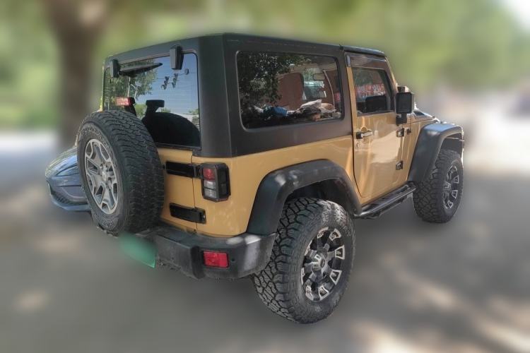 Used Jeep Wrangler 2013 3.6L Rubicon two-door version Rear Right 45 Deg