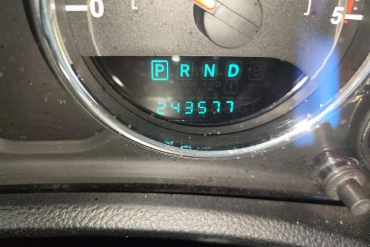 Used Jeep Wrangler 2014 2.8TD Sahara Four-Door Edition Odometer Close Up