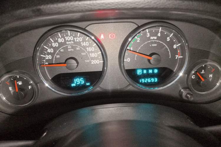 Used Jeep Wrangler 2014 3.0L Sahara Four-Door Edition Odometer Close Up