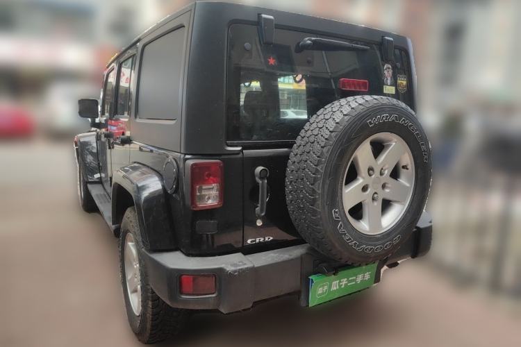Used Jeep Wrangler 2014 2.8TD Sahara Four-Door Edition Rear Left 45 Deg