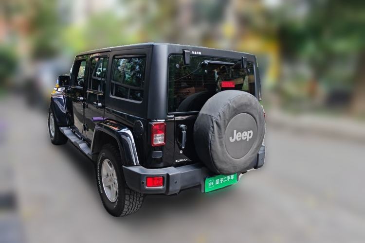 Used Jeep Wrangler 2014 2.8TD Sahara Four-Door Edition Rear Left 45 Deg