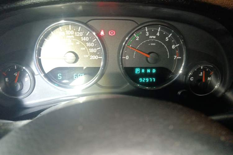 Used Jeep Wrangler 2014 3.0L Sahara Four-Door Edition Odometer Close Up