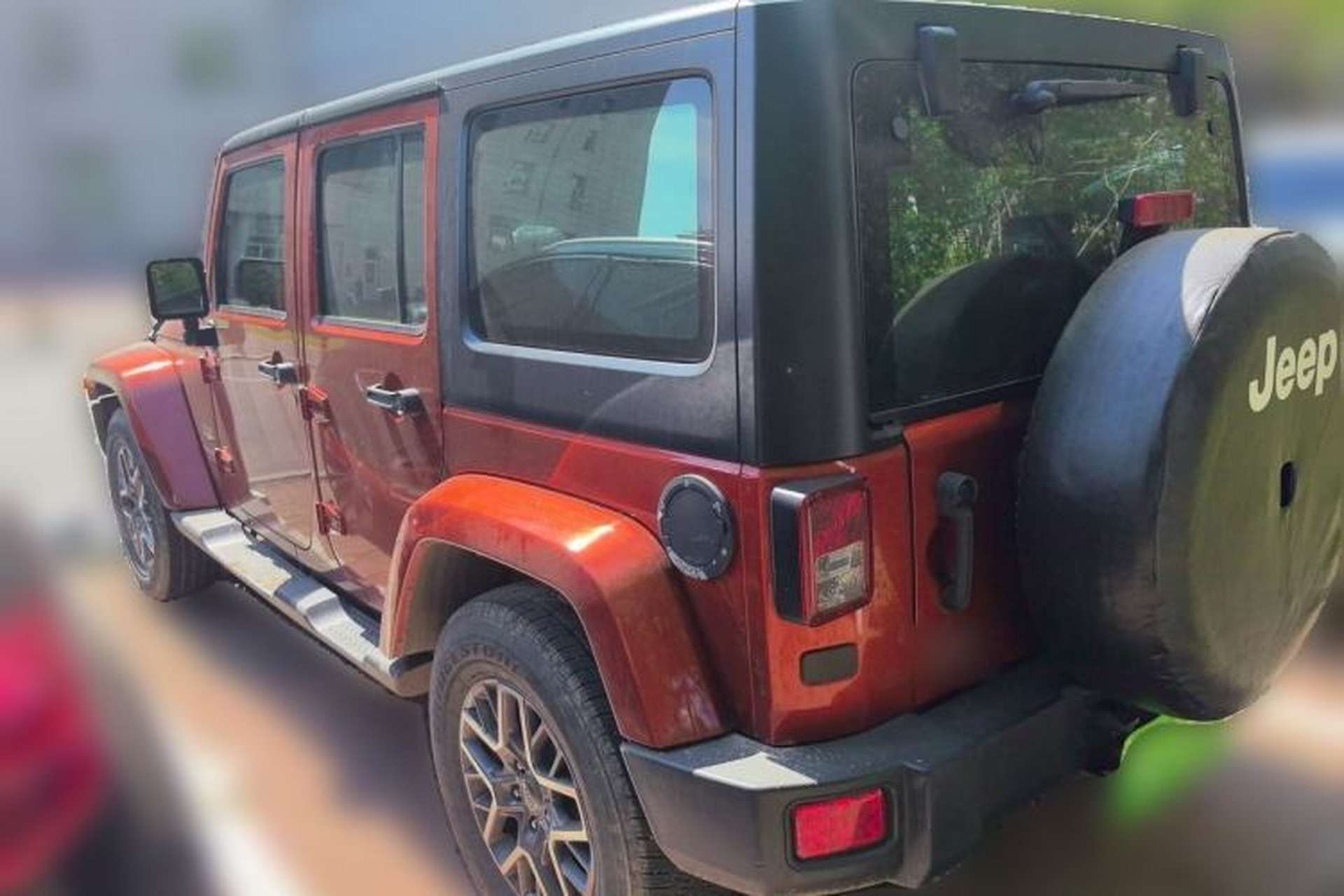 Used Jeep Wrangler 2014 3.0L Sahara Four-Door Edition Rear Left 45 Deg