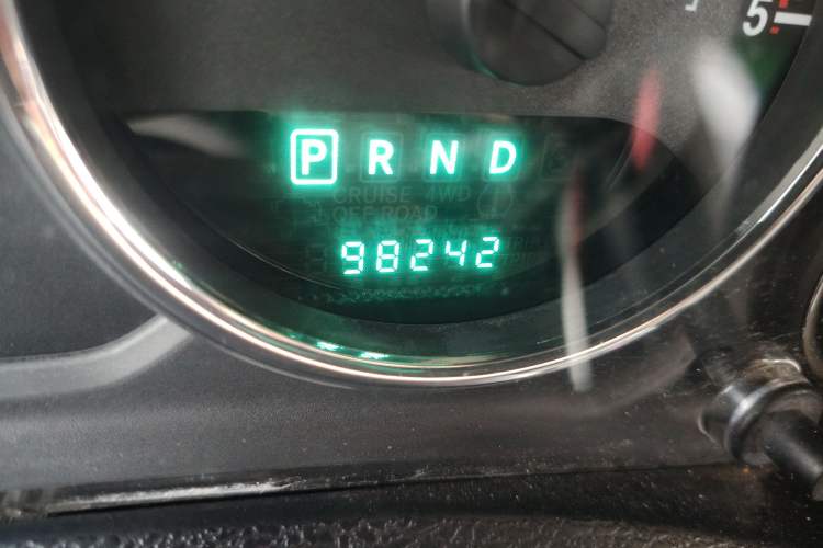 Used Jeep Wrangler 2014 2.8TD Four-Door Sahara Edition Odometer Close Up